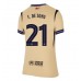 Barcelona Frenkie de Jong #21 Bortedrakt Dame 2025-26 Korte ermer